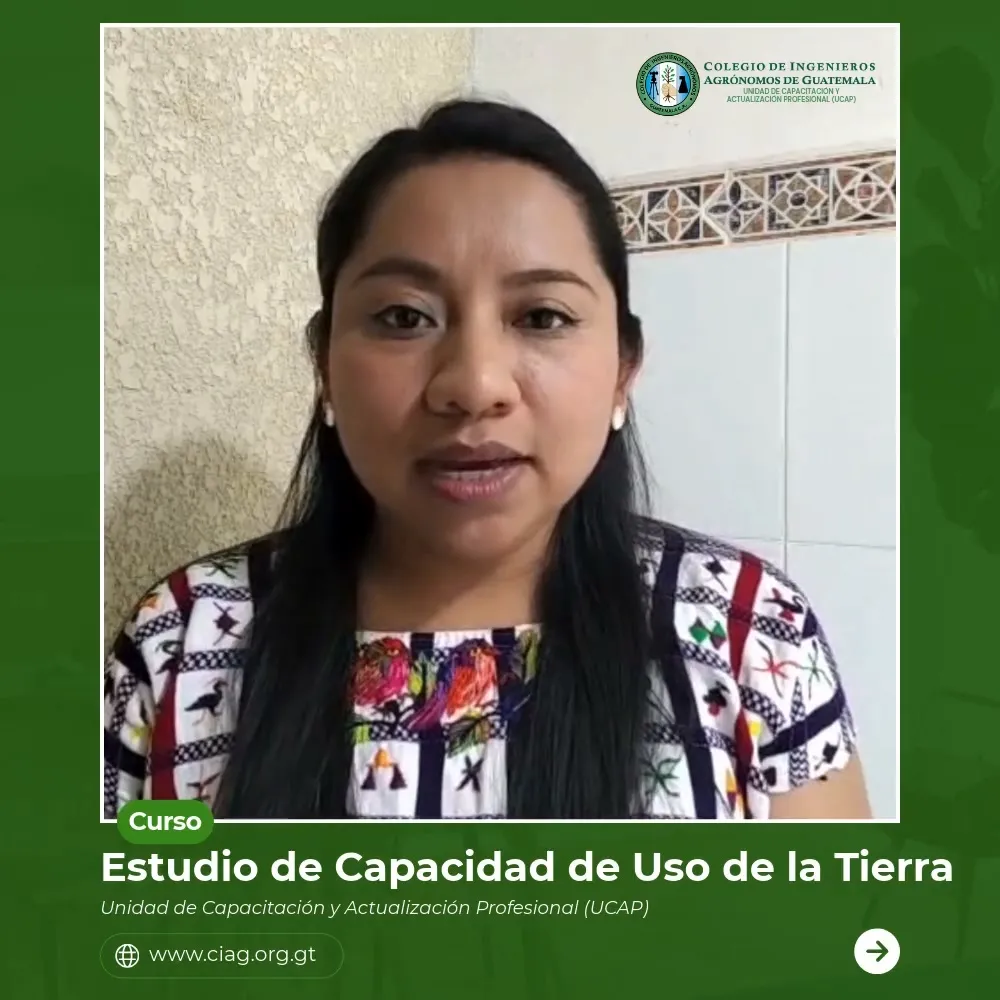 Imagen de la publicación: En este Reel, presentamos el testimonio de uno de los participantes del curso Estudio de Capacidad de Uso de la Tierra, quien comparte su…